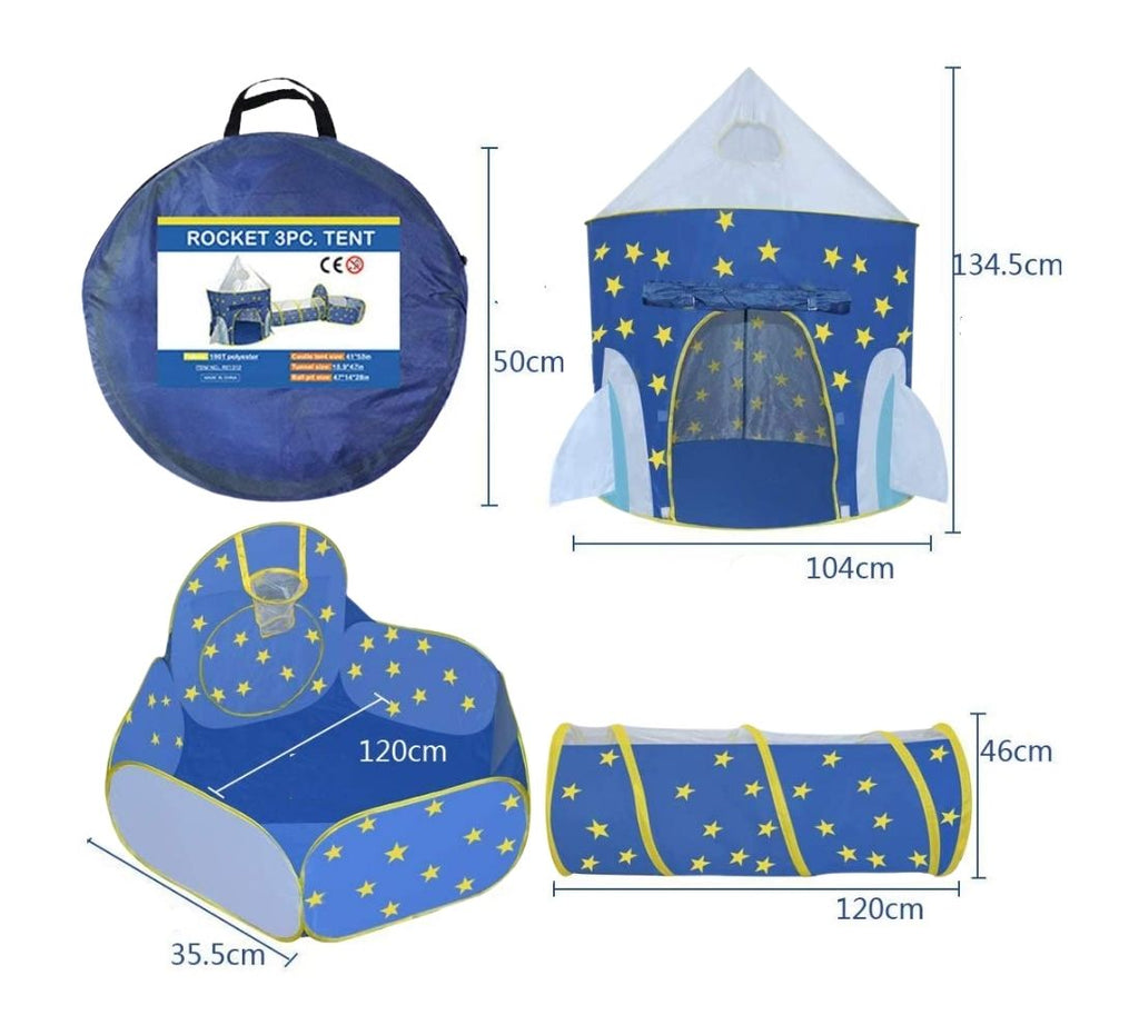 Carpa Infantil Tunel 3 en 1