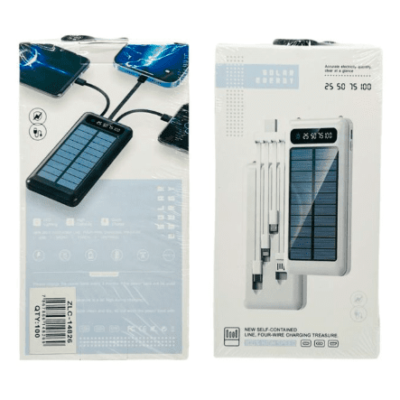 Power bank 3 en 1 solar 20000mA