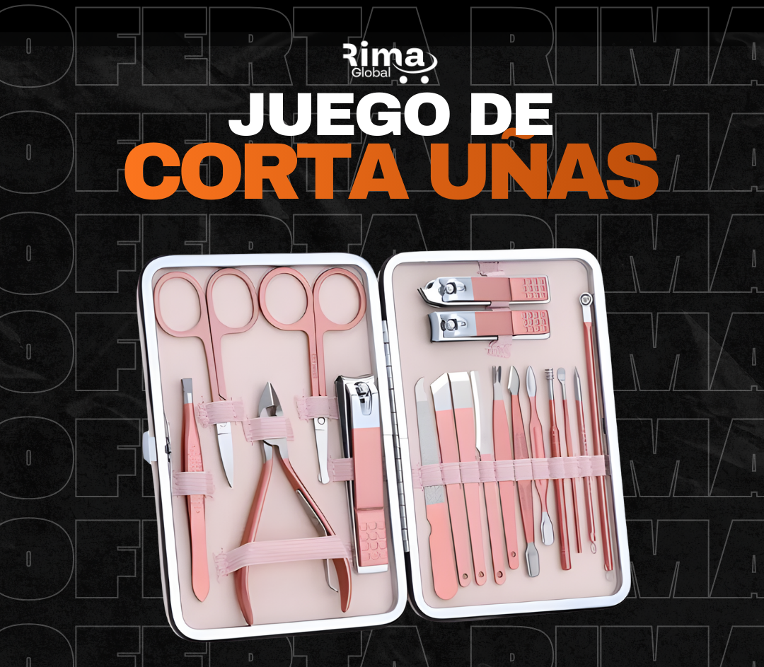 SET DE JUEGOS DE CORTAUÑAS 18 pcs