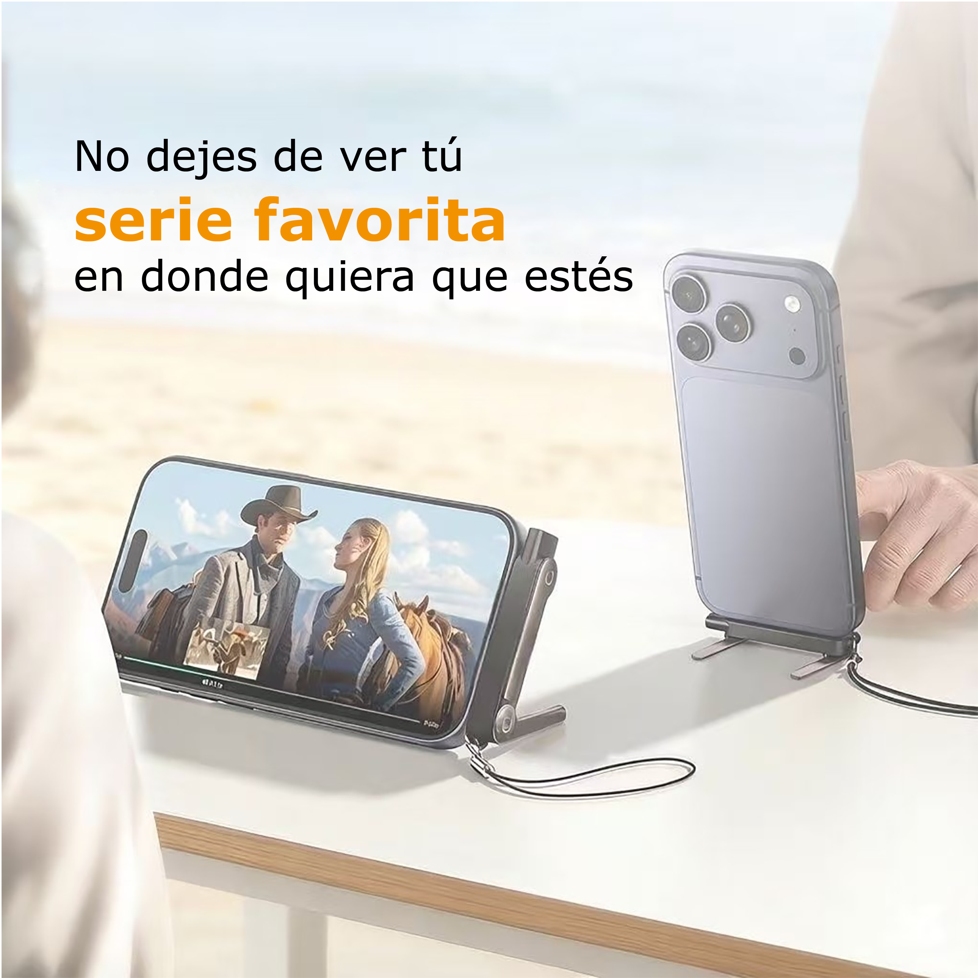 CARGADOR CON SOPORTE PLEGABLE +ADAPTADOR