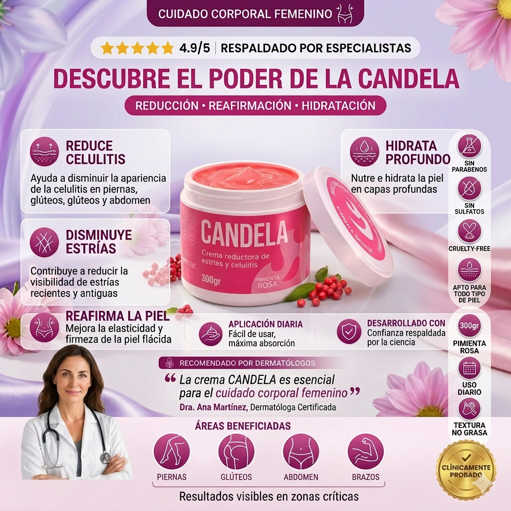 Crema Candela Estrías y Celulitis