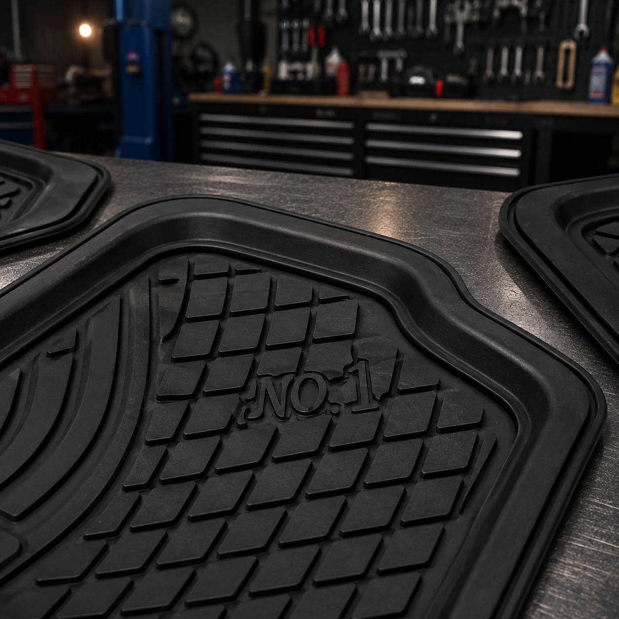 ALFOMBRA DE GOMA PARA CARRO 4 PCS