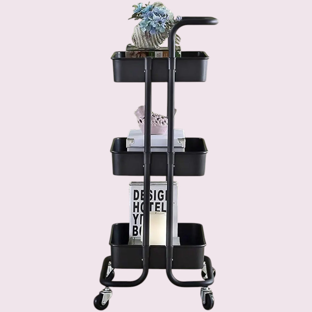Organizador multiusos de 3niv con ruedas