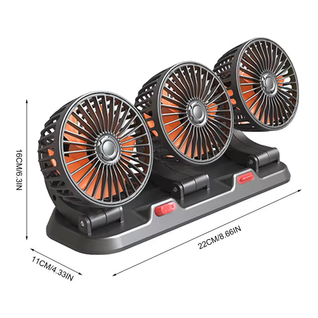 VENTILADOR DE AUTO 3 VENTILADORES