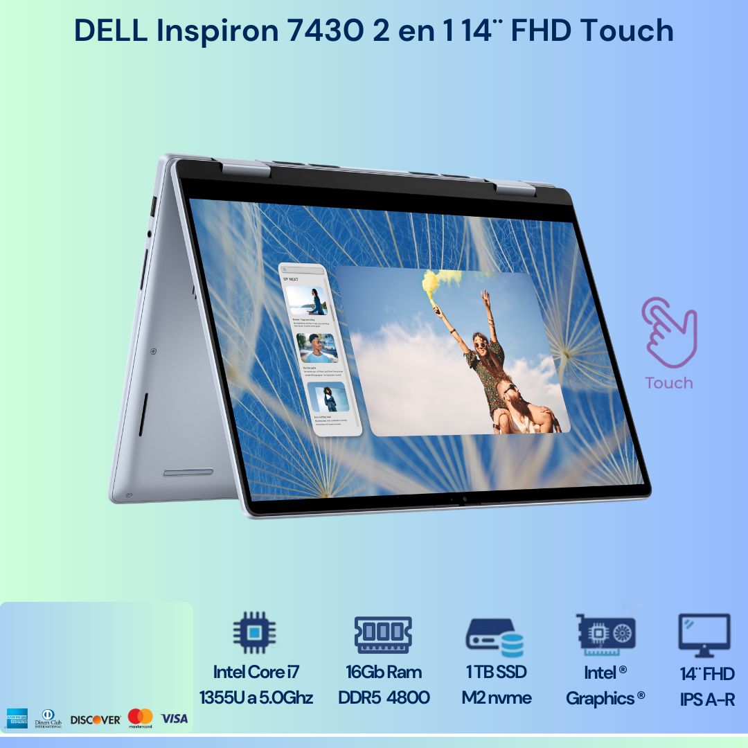 DELL Inspiron 7430 2 en 1  14" FHD  TOUCH