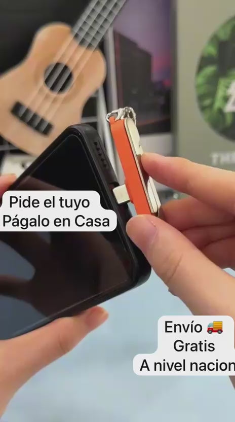 CARGADOR CON SOPORTE PLEGABLE +ADAPTADOR